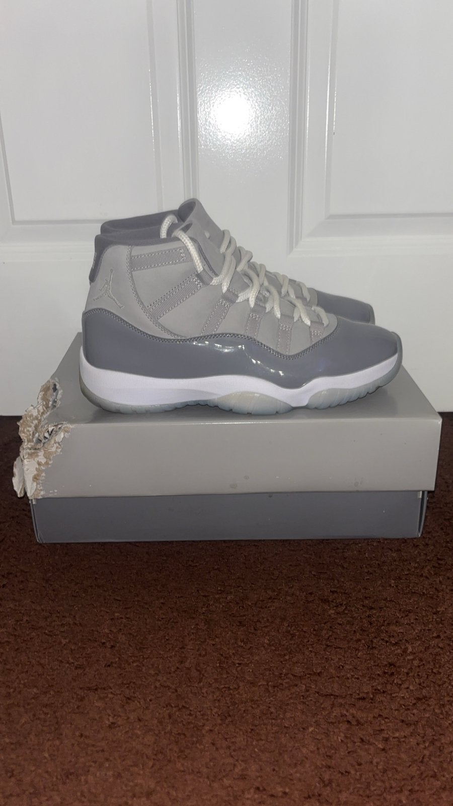 Jordan 11 Cool Grey - Zo goed als nieuw, Ophalen of Verzenden, Zo goed als nieuw, Overige kleuren, Sneakers of Gympen
