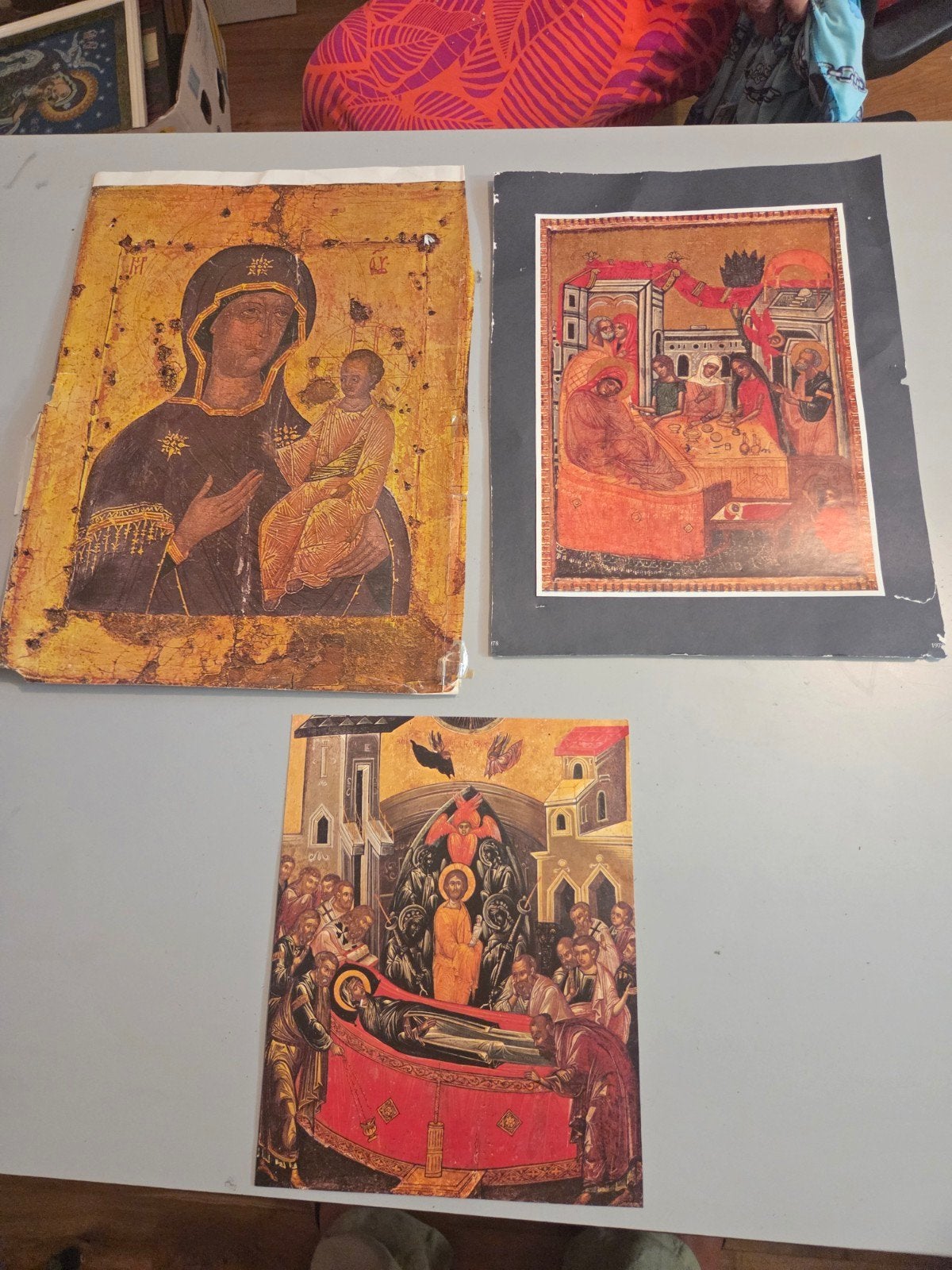 Set van 3 religieuze iconen prints, Ophalen of Verzenden