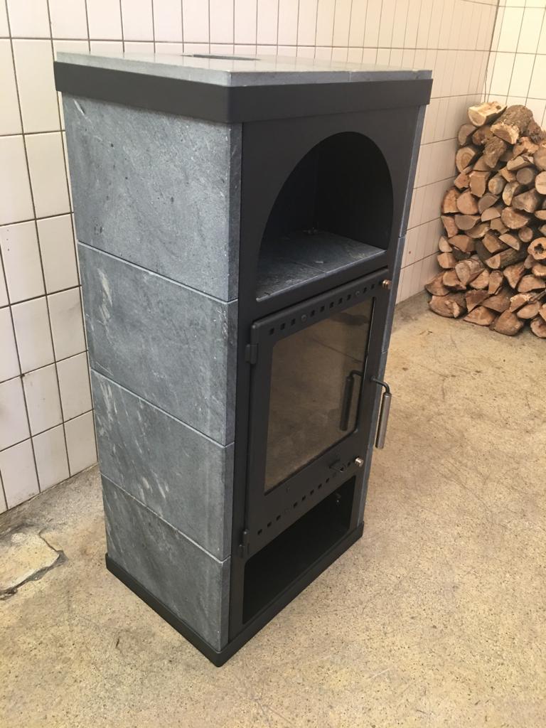 Speksteenkachel / houtkachel, demo- showroommodel., Huis en Inrichting, Kachels, Ophalen, Houtkachel, Zo goed als nieuw, Vrijstaand