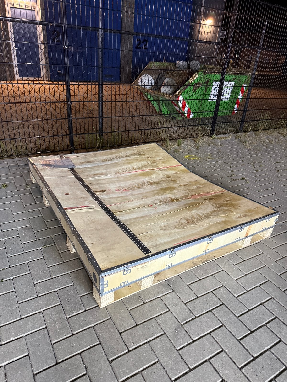 Houten verzendkist 180x160x15 cm - gratis ophalen, Ophalen, Gebruikt, 100 cm of meer, 60 cm of meer