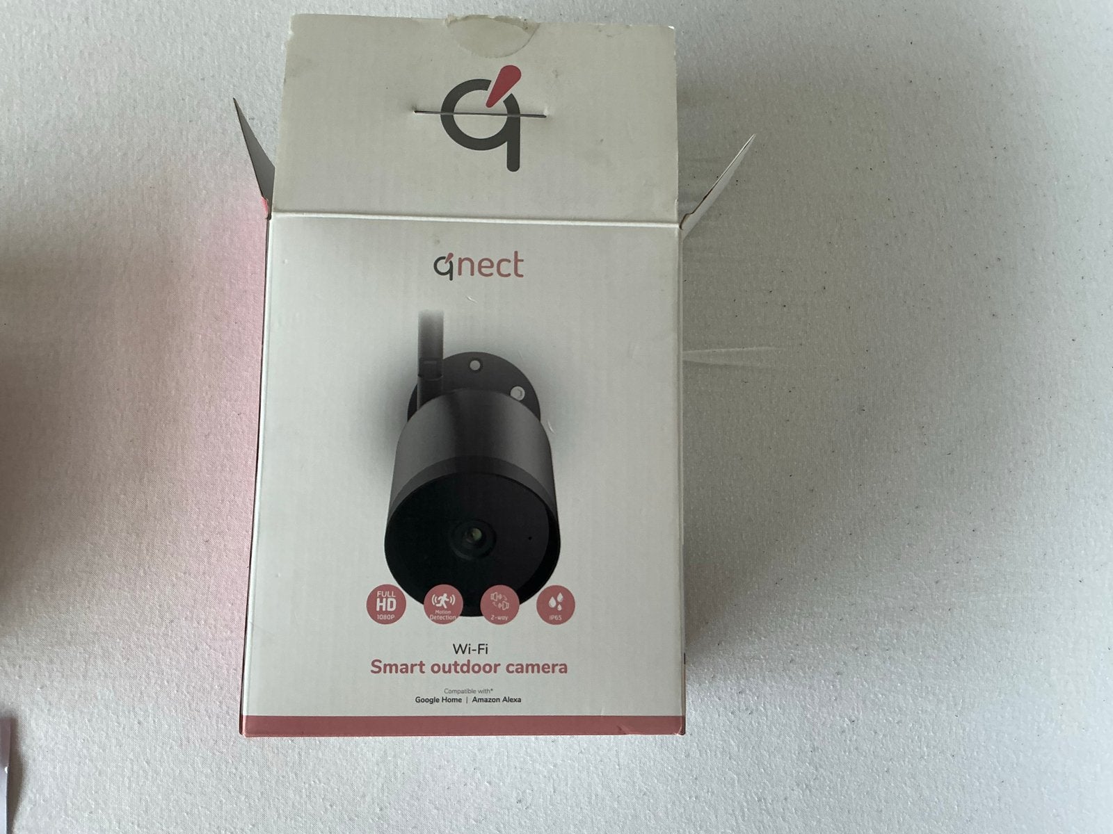 Qnect Wi-Fi Smart Outdoor Camera - Full HD Beveiliging, Ophalen, Nieuw, Buitencamera