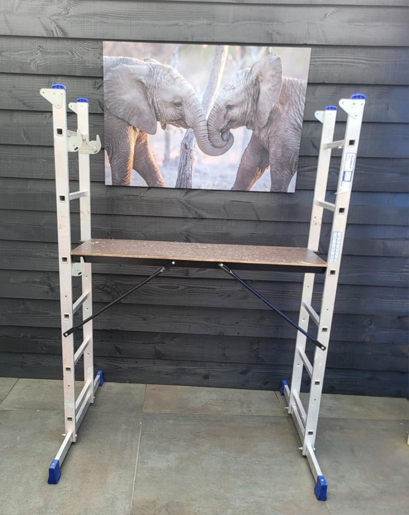 Steiger aluminium, Doe-het-zelf en Verbouw, Steigers, Ophalen, Rolsteiger of Kamersteiger, Minder dan 2 meter