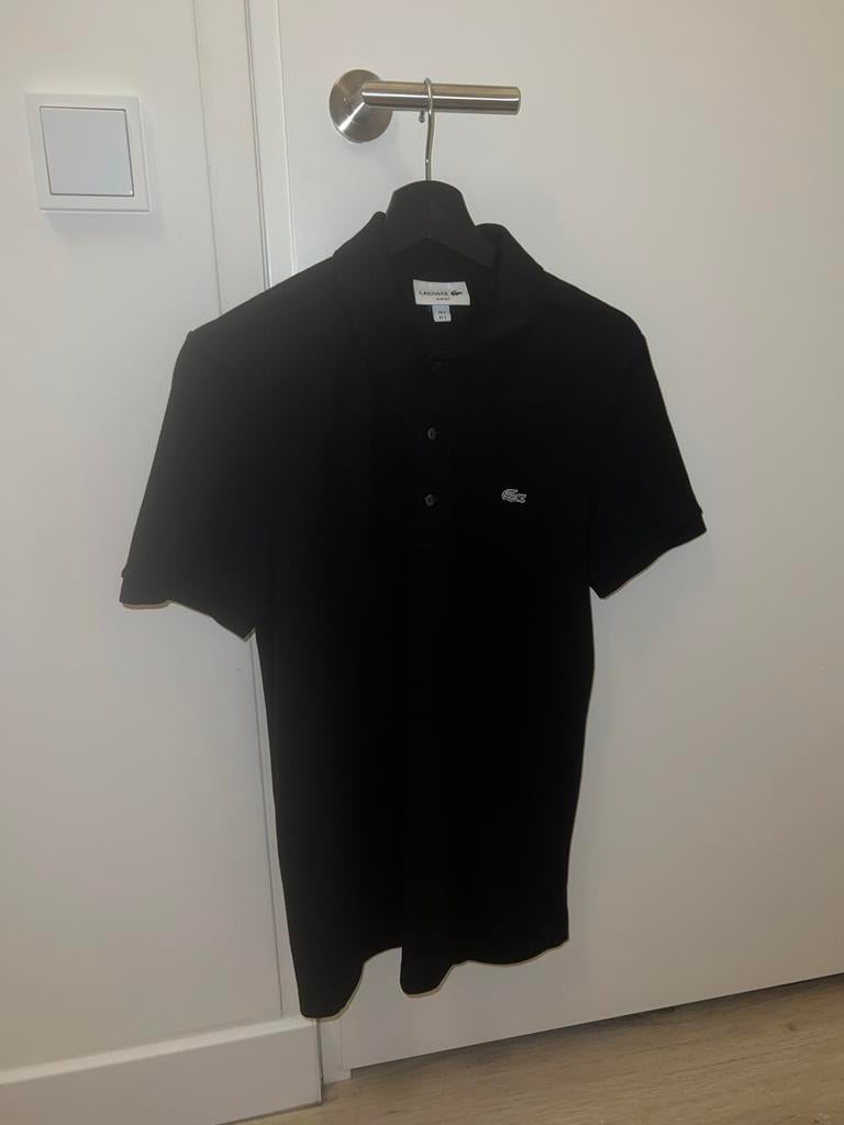 Lacoste Silverline Polo Slim Fit Maat S, Kleding | Heren, Ophalen of Verzenden, Zo goed als nieuw, Maat 46 (S) of kleiner, Zwart