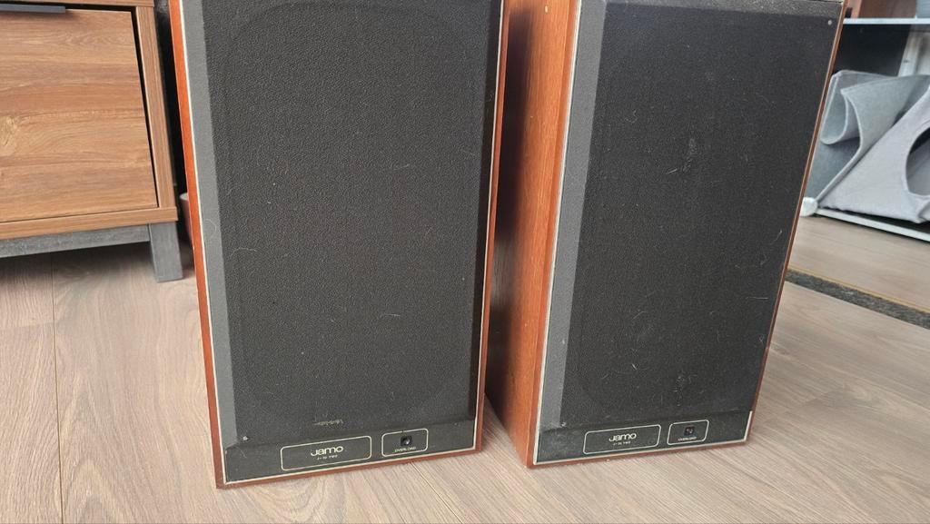 Jamo J-70 Vintage Luidsprekers - Klassiek Geluid, Audio, Tv en Foto, Luidsprekers, Ophalen, Gebruikt, 60 tot 120 watt, Front, Rear of Stereo speakers