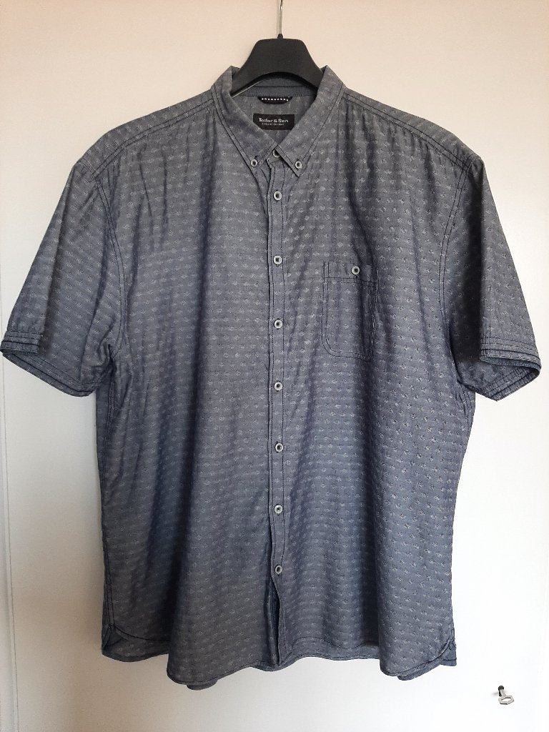 Overhemd van Tailor & Son, Kleding | Heren, Overhemden, Blauw, Tailor & Son, Ophalen of Verzenden, Zo goed als nieuw