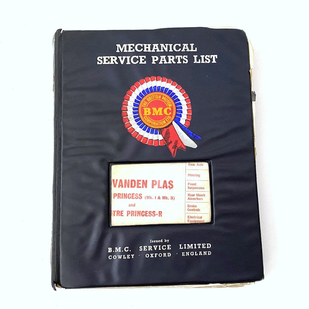 VandenPlas 3 & 4 litre Princess mechanical service part list, Verzenden