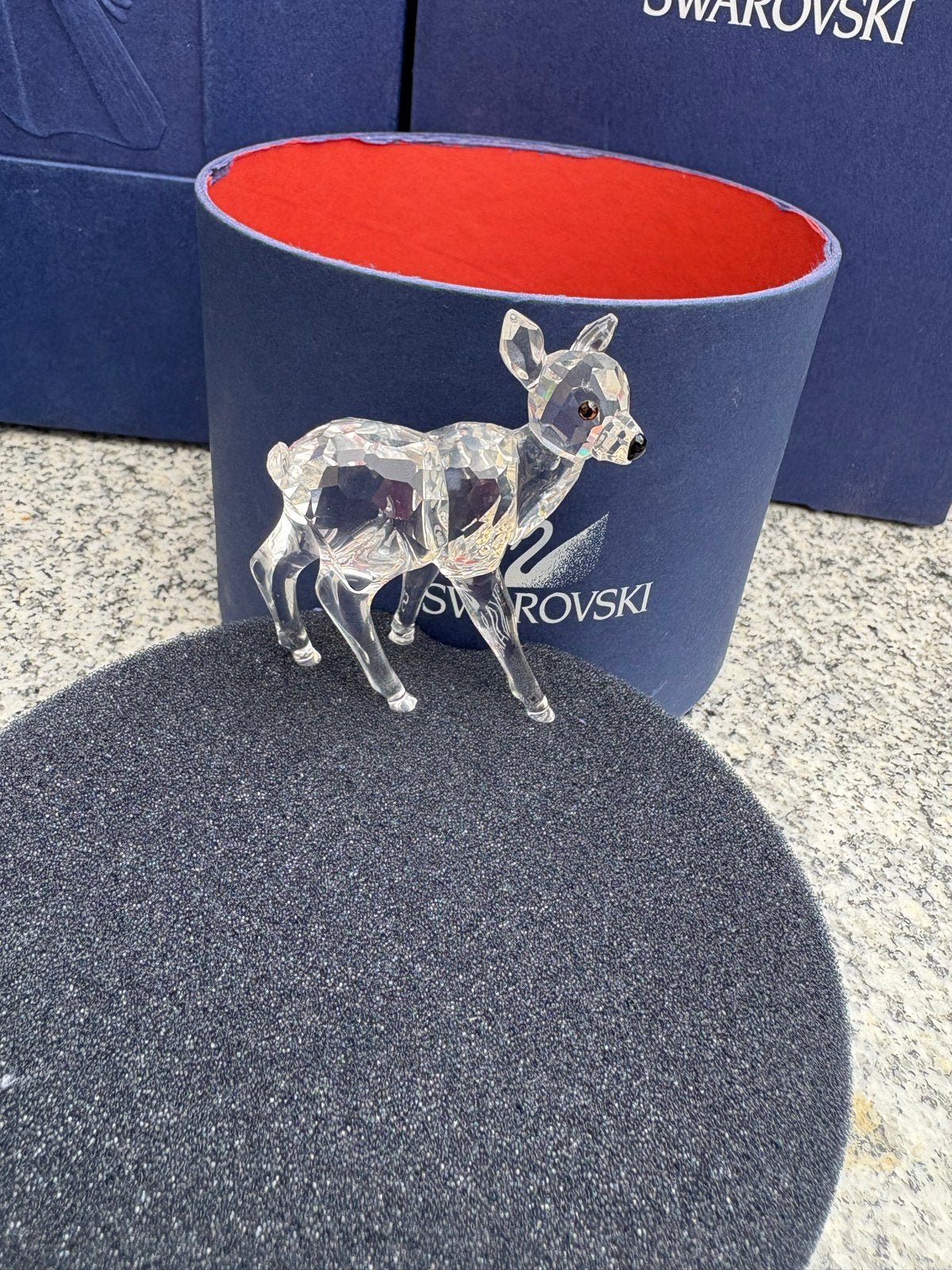 Swarovski Hertje met Doos en Certificaat, Verzamelen, Swarovski, Ophalen, Zo goed als nieuw, Figuurtje