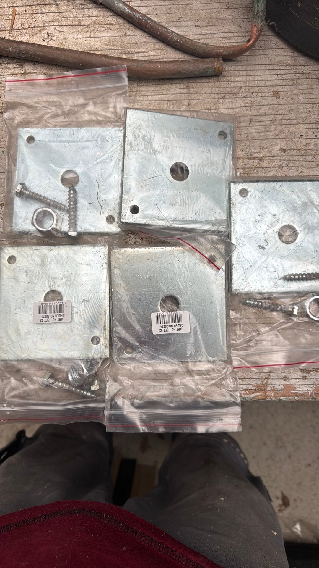 6x Paalhouder 10x10, Ophalen of Verzenden, Nieuw, Minder dan 50 mm, Overige typen