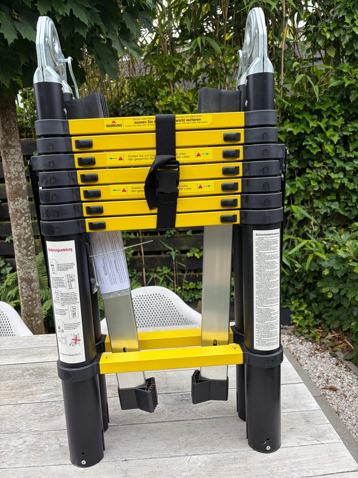 Compacte Telescoopladder - Opvouwbaar en Inschuifbaar, Doe-het-zelf en Verbouw, Ladders en Trappen, Ophalen, Nieuw, Ladder, Opvouwbaar of Inschuifbaar