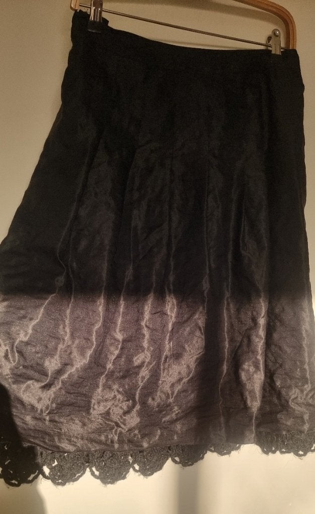 Bandolera zwart rok met gebreede kant, Bandolers, Verzenden, Zwart, Maat 42/44 (L)