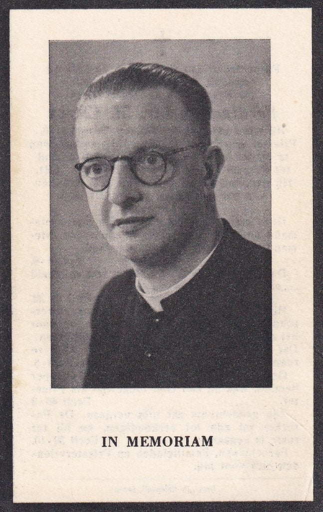 Clercx Ferdinand 1896 Geldrop 1958 Hoogeloon priester, Verzamelen, Ophalen of Verzenden, Bidprentje