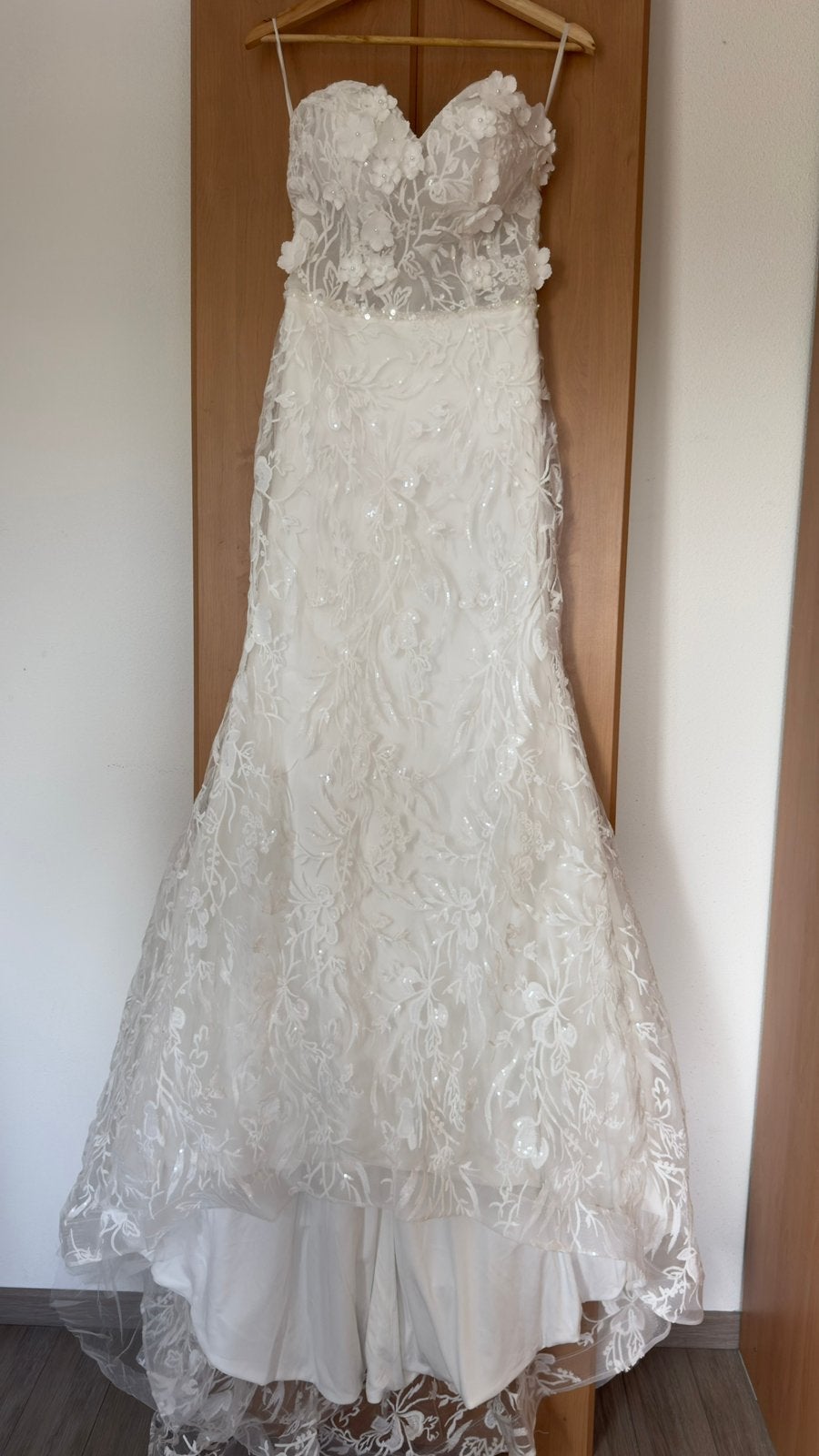 Sexy en glamoureuze trouwjurk, maat S/M, Kleding | Dames, Ophalen of Verzenden, Nieuw, Wit, Trouwjurk