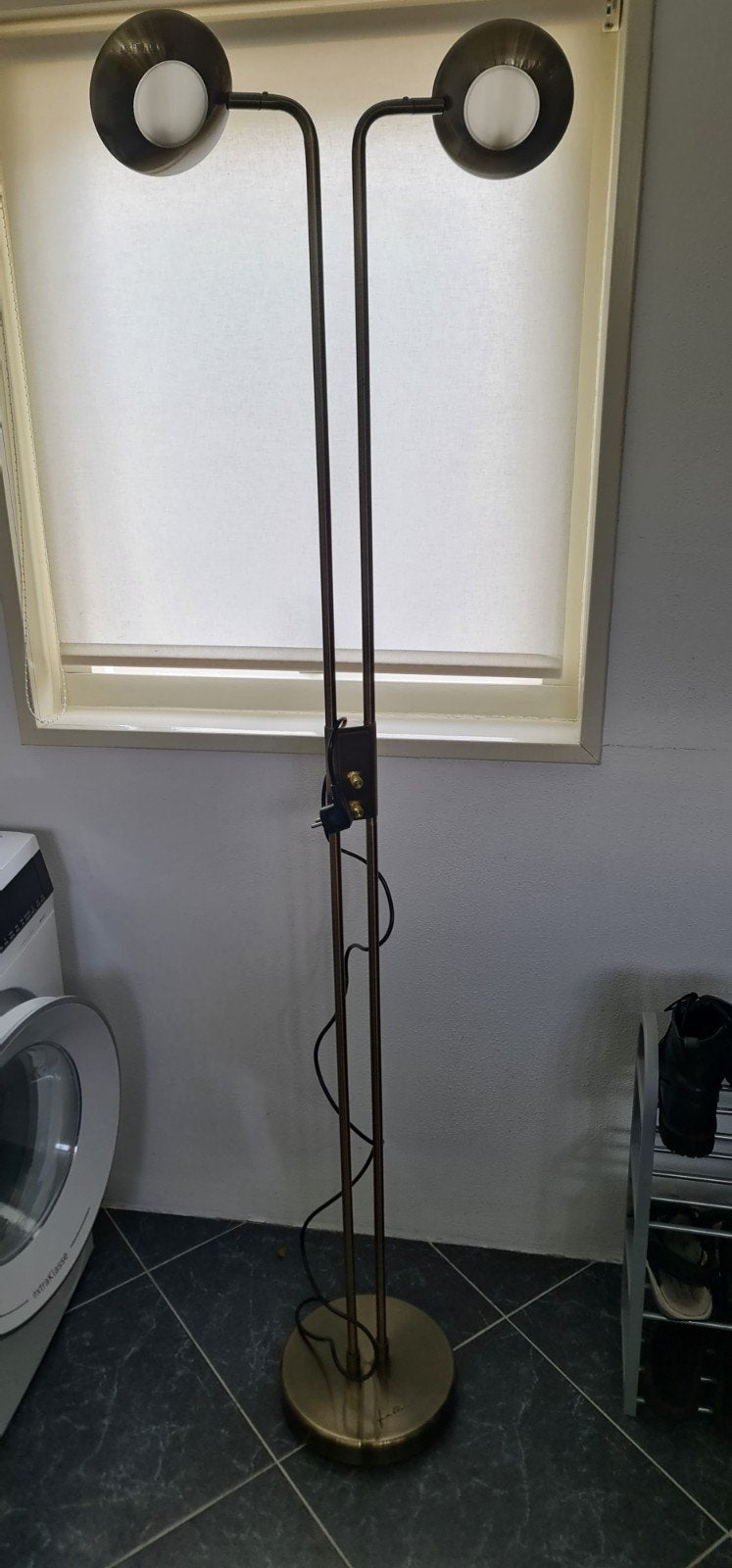 Jan des Bouvrie vloerlamp, messing, Ophalen, Gebruikt, Design, Modern, Overige fittingen