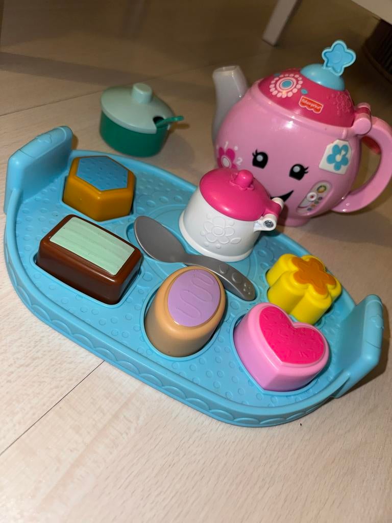 Zingende roze theepot set Fisher-Price, Ophalen, Gebruikt, Meisje