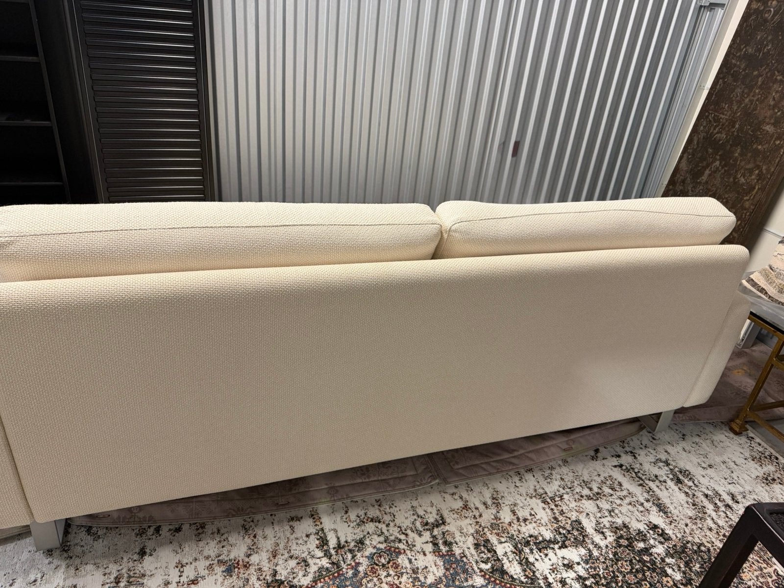 COR Zitbank type CONSETA, kleur 7012 wolwit, 204 cm breed, Ophalen, Modern, chique, klassiek (past in elk interieur), Driepersoons