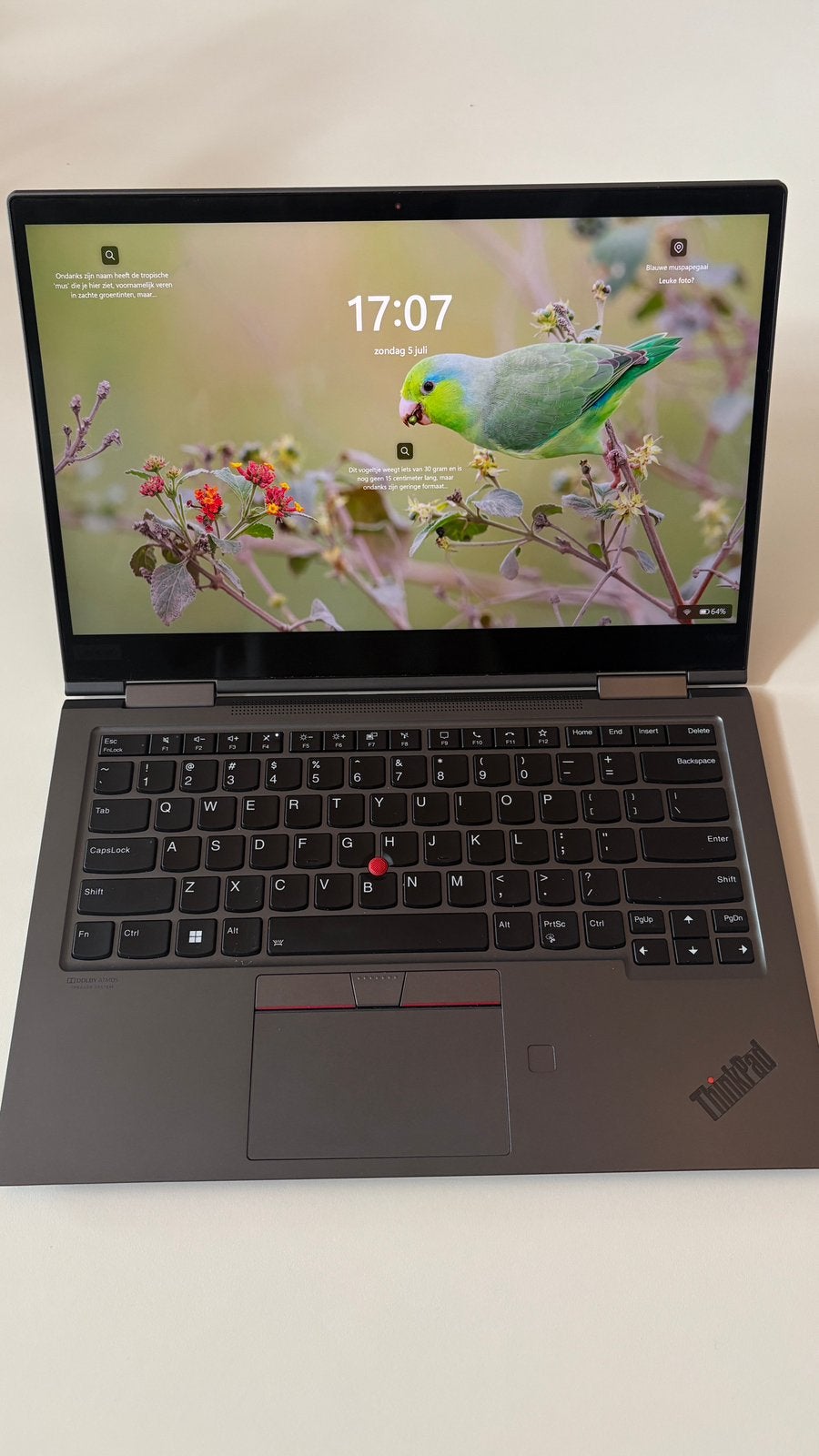 Lenovo ThinkPad X1 Yoga Gen 5 i7 16gb RAM 512GB SSD, Computers en Software, Windows Laptops, Ophalen, 2 tot 3 Ghz, Qwerty, Zo goed als nieuw