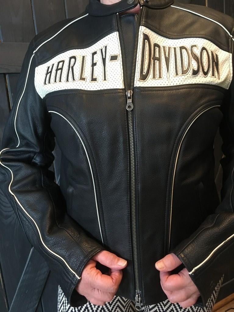 Harley motorjack, Harley davdson, Dames, Jas | leer, Ophalen of Verzenden
