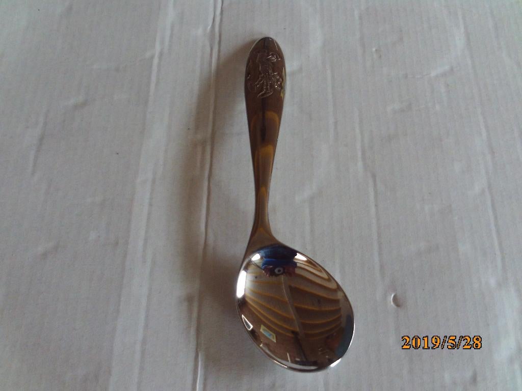 kinder- of dessertlepel by imperial u.s.a., Ophalen of Verzenden, Gebruikt, Rvs of Chroom