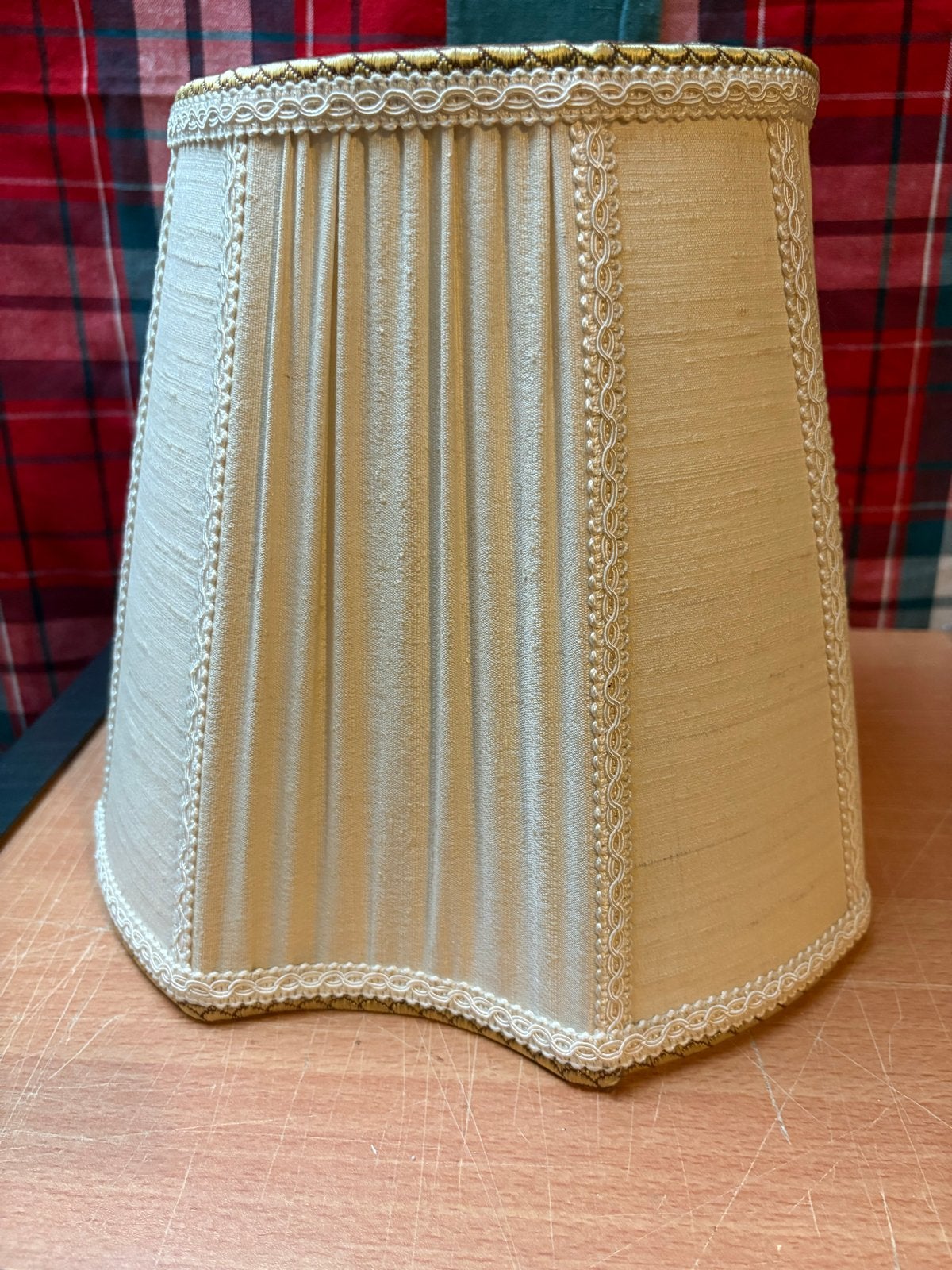 Prachtige Schemerlamp Kap - Crème/Beige Textiel, Overige typen, Ophalen of Verzenden, Zo goed als nieuw, Textiel