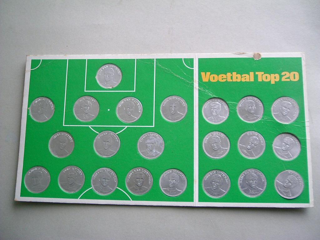 Voetbalmunten van Shell uit 1970., Verzamelen, Ophalen of Verzenden, Gebruikt, Overige binnenlandse clubs, Overige typen