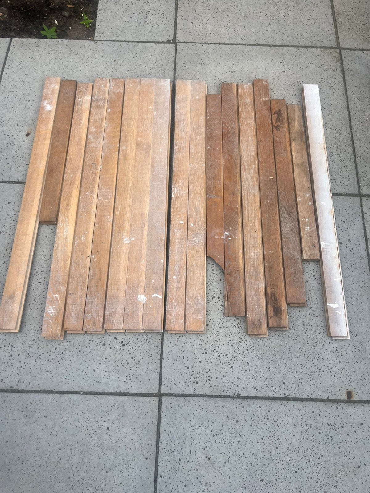 Eiken parket vloerdelen, Tuin en Terras, Schuttingen, Ophalen, 1 tot 2 meter, Minder dan 3 meter, Zo goed als nieuw