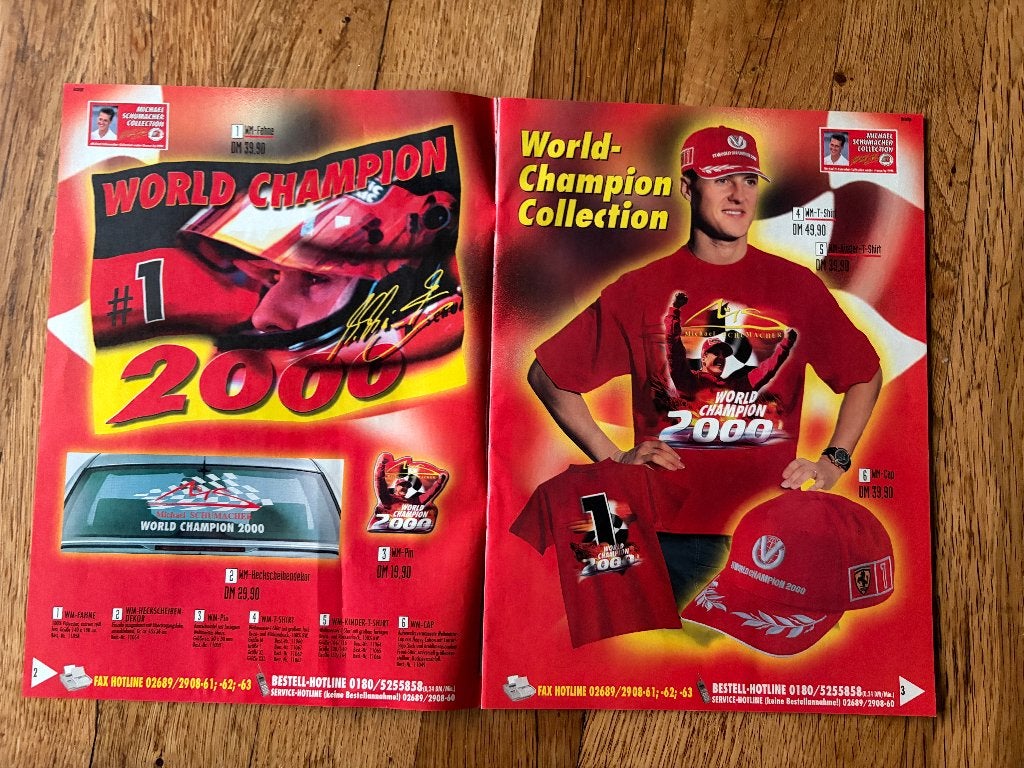 Michael Schumacher official merchandise catalogus, Ophalen of Verzenden, Nieuw, Formule 1