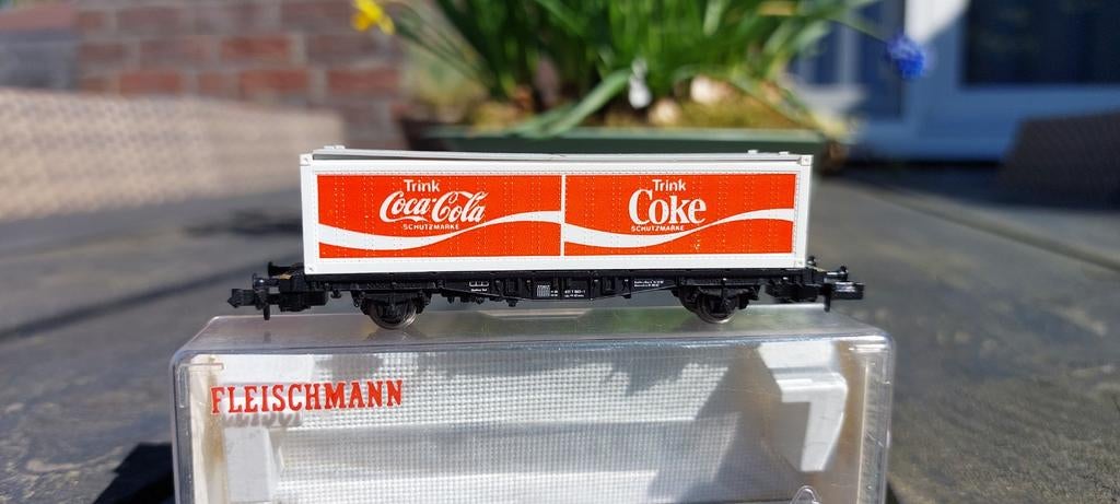 Fleischmann coca cola wagon 8243, Gelijkstroom, Fleischmann, Wagon, Ophalen of Verzenden