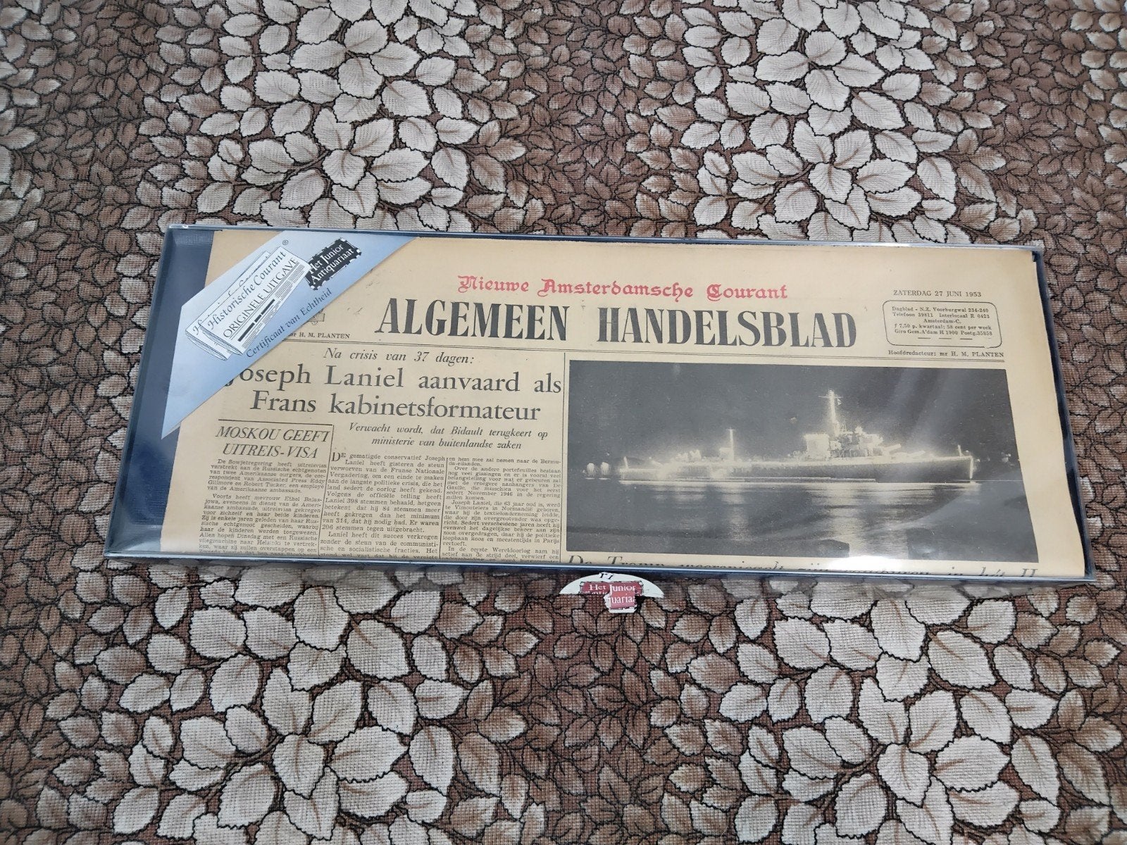 Oud Algemeen Handelsblad - 27 juni 1953, Ophalen of Verzenden, Gelezen, Krant