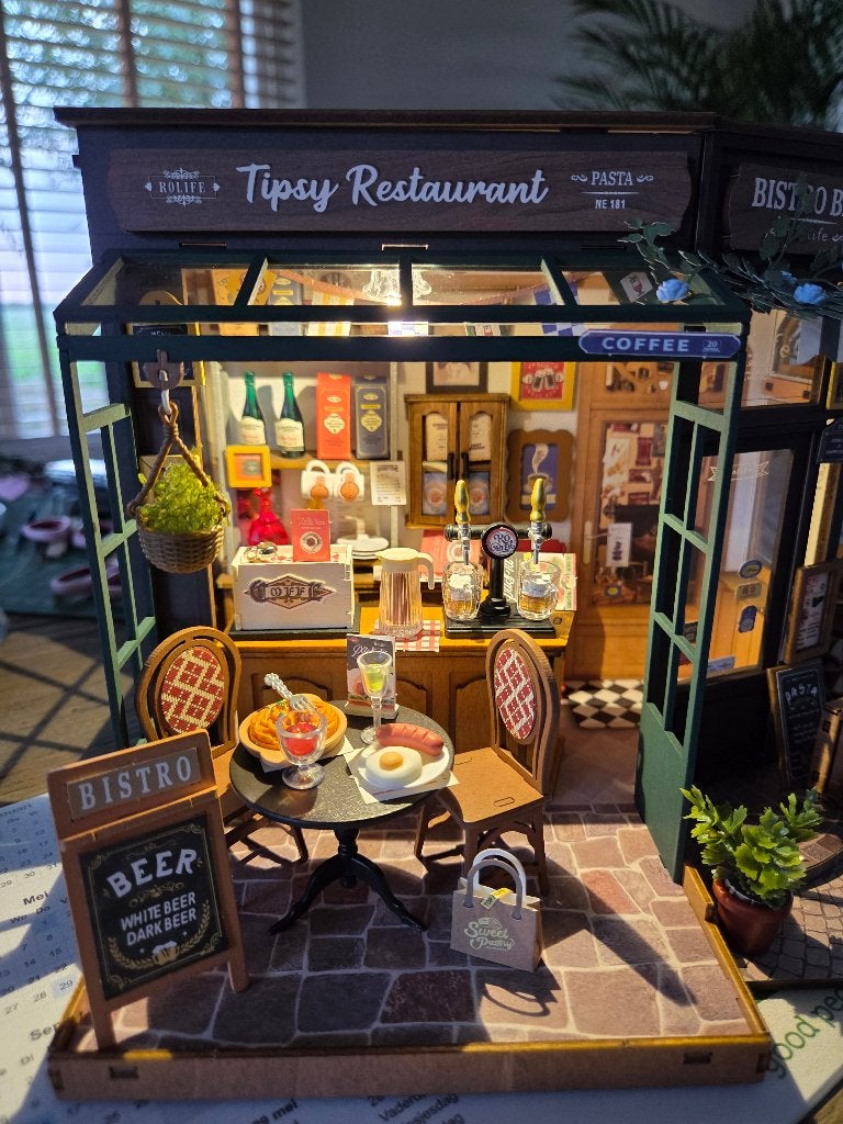 Rolife Poppenhuis Tipsy restaurant DG167, Ophalen, Nieuw, Poppenhuis