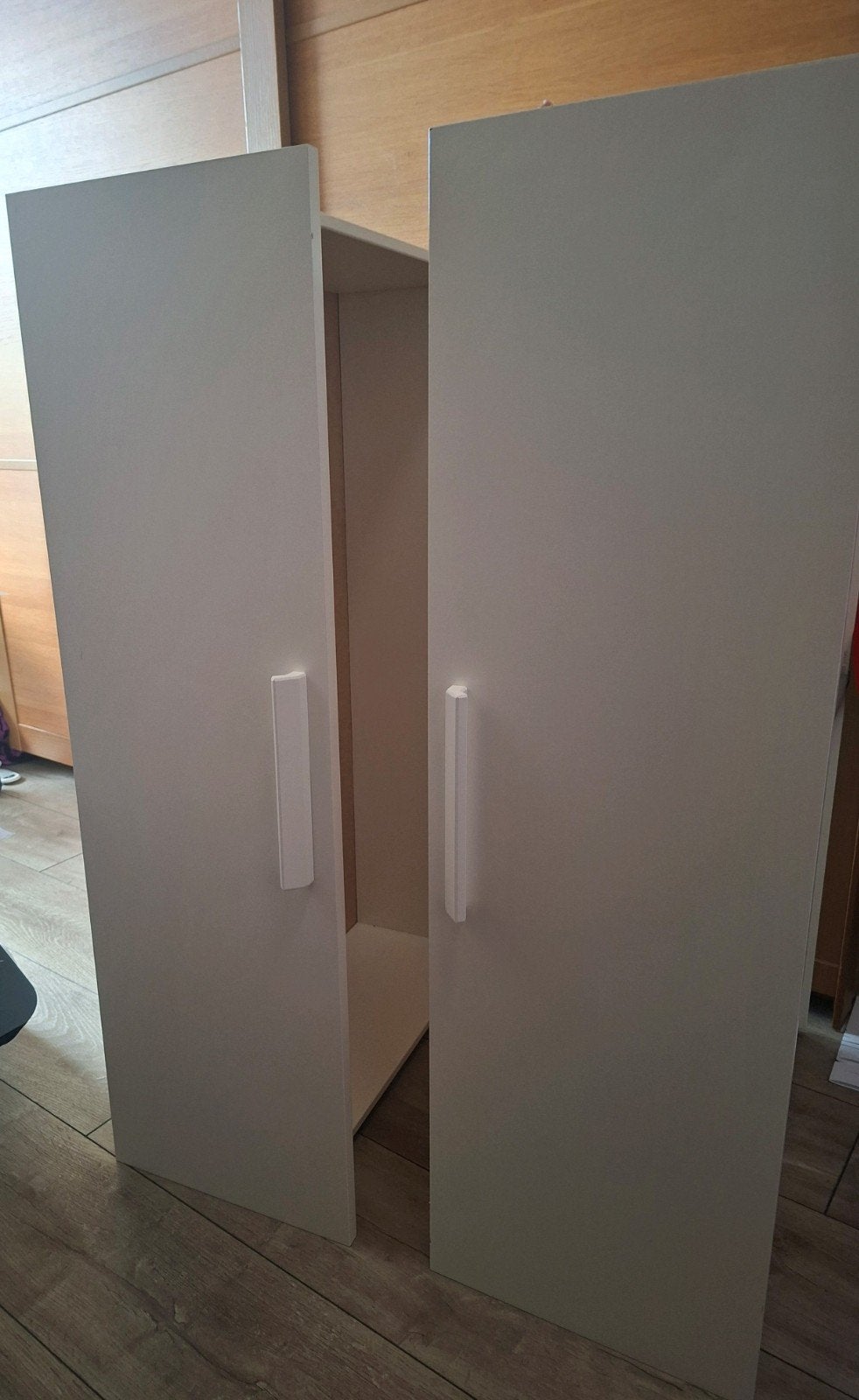 2x Brimnes bedlade wit (ikea), Ophalen of Verzenden, Gebruikt, Wit, Hout