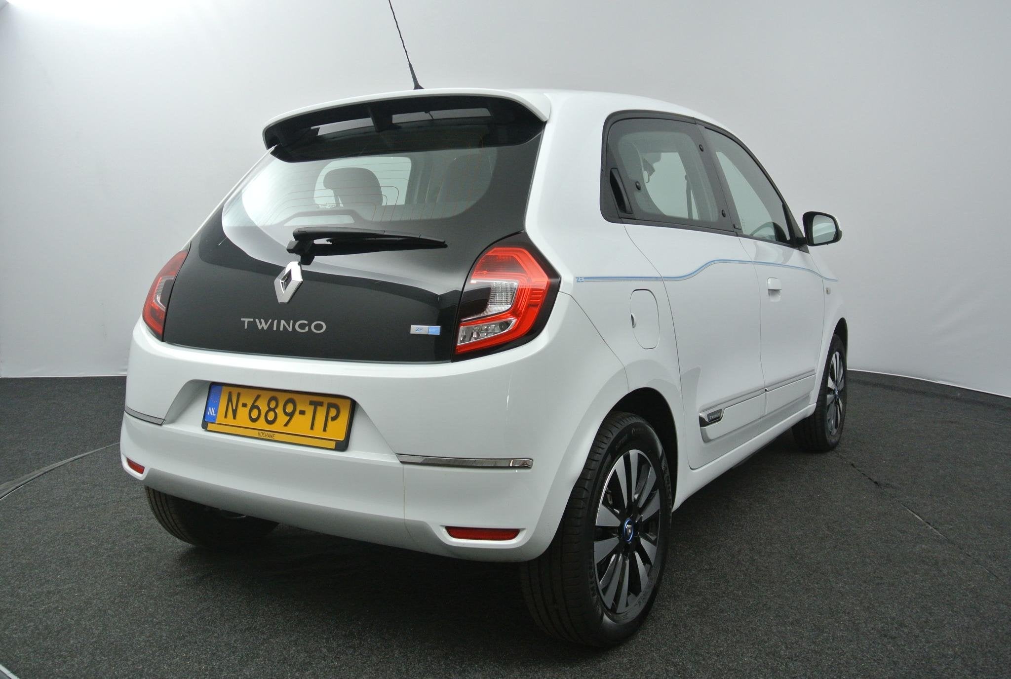 Renault Twingo Z.E. R80 Intens | Navigatie | Climate Control, Auto's, Automaat, Met garantie (alle), Leder en Stof, Wit