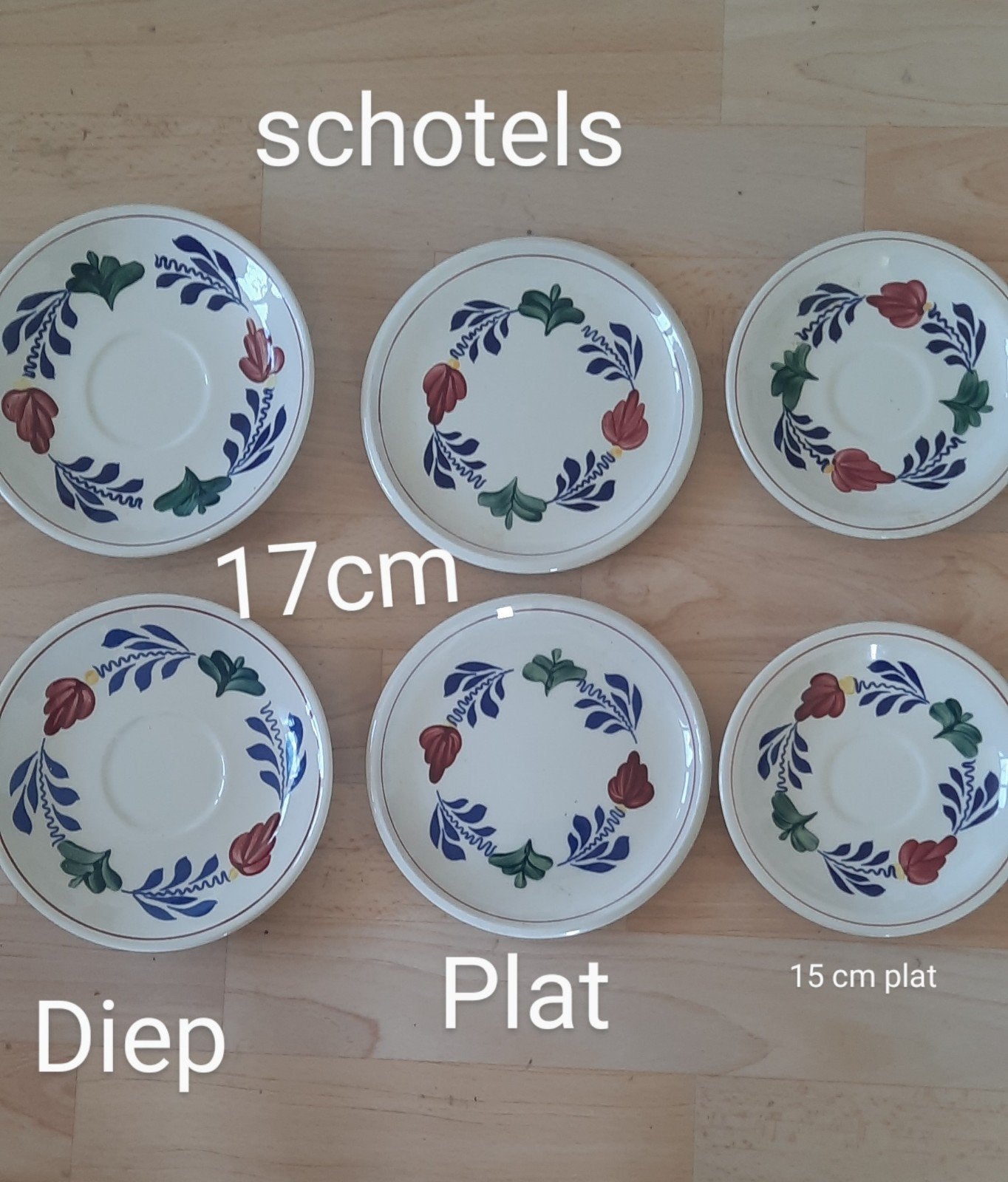 Boerenbont deel servies, Huis en Inrichting, Keuken | Servies, Ophalen, Aardewerk