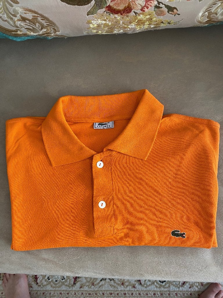 Heren Polo /Lacoste Maat XL., Kleding | Heren, Lacoste, Maat 56/58 (XL), Oranje, Ophalen of Verzenden