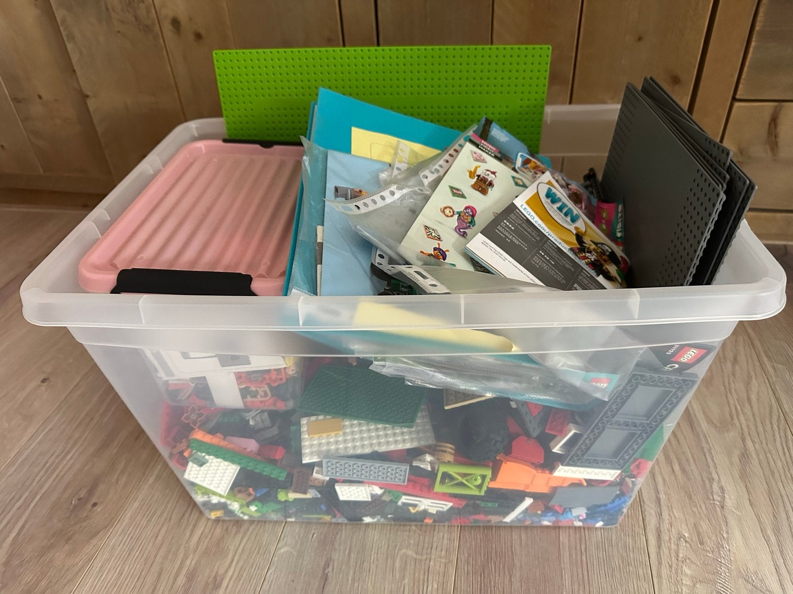 10kg LEGO met instructieboekjes, Ophalen, Gebruikt, Lego, Losse stenen
