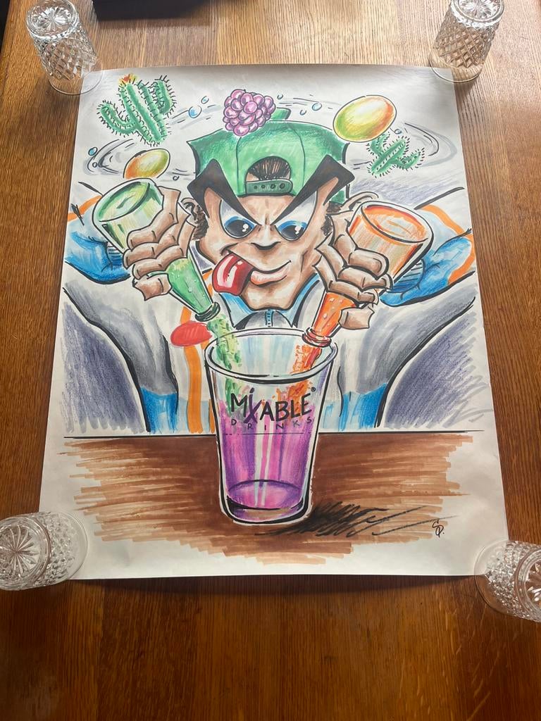 Graffiti tekening/poster, Ophalen of Verzenden