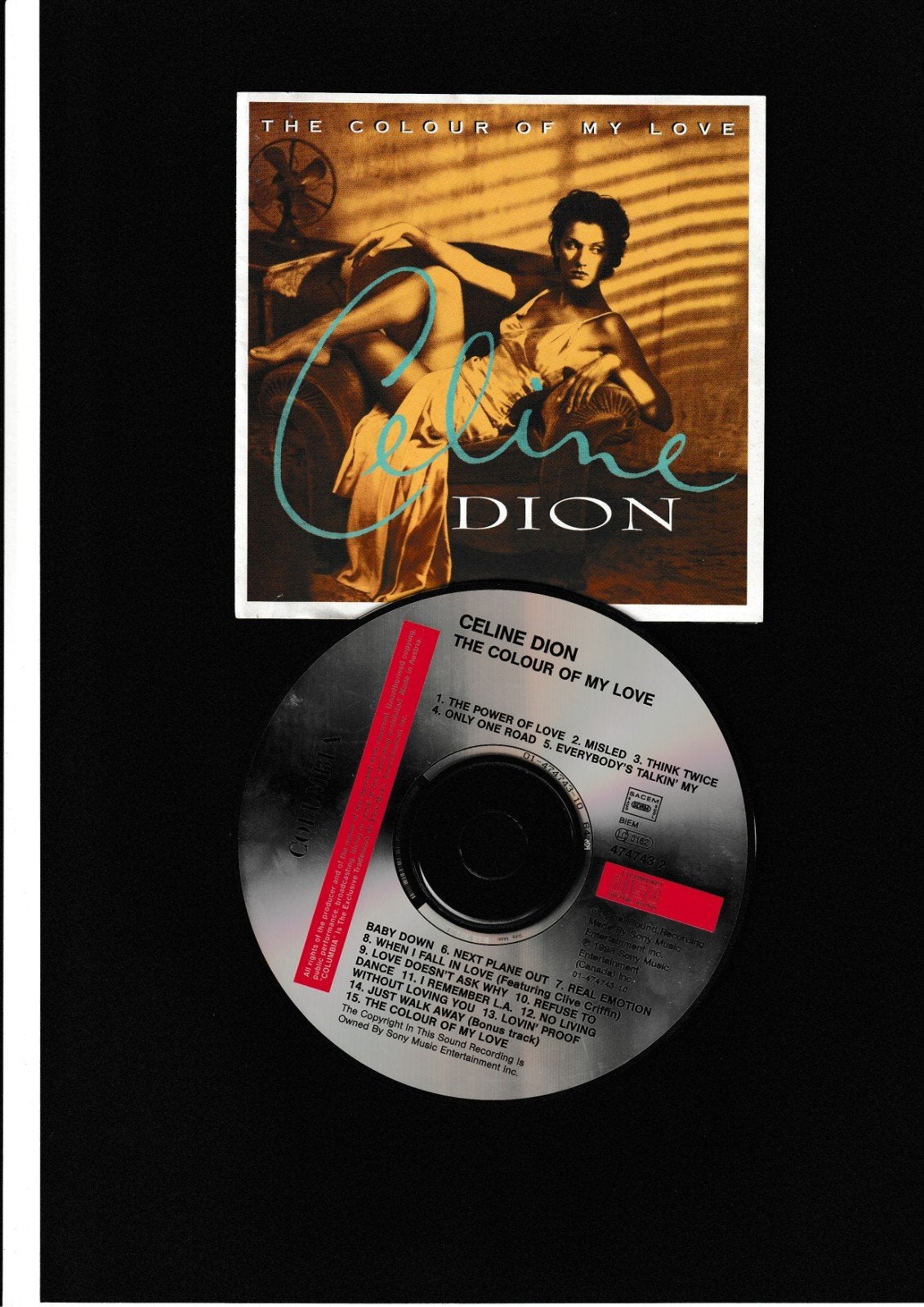 Celine Dion - The Colour Of My Love (CD, zeer goede staat), Gebruikt, Inclusief boekje, Album, Verzenden