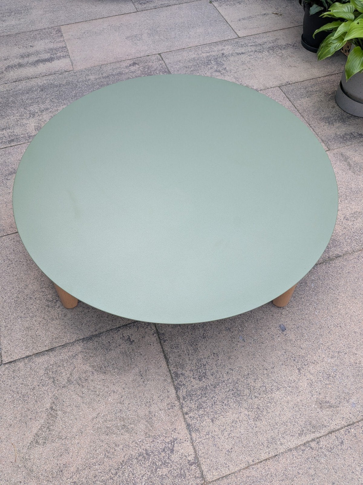 Bijzettafel voor buiten, Ophalen, Nieuw, Rond, Metaal