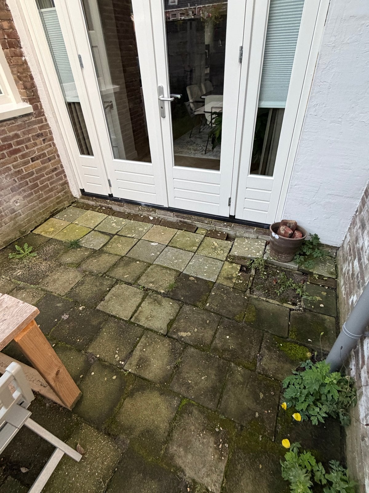 Gratis 30x30 stoeptegels (ca. 9m2) - Ophalen Groningen, Tuin en Terras, Ophalen, Gebruikt, 5 tot 10 m², Beton