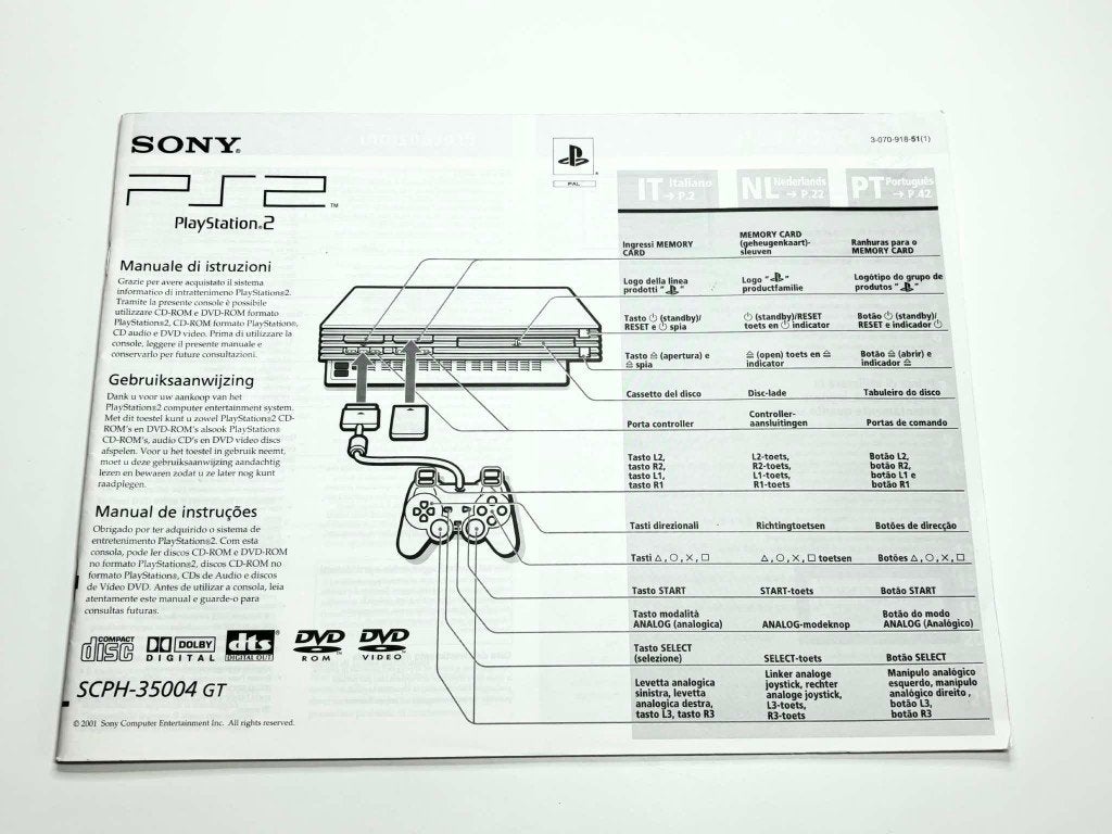 Handleiding PlayStation PS2 SCPH-35004 GT, Gebruikt, Overige genres, 1 speler, Ophalen of Verzenden