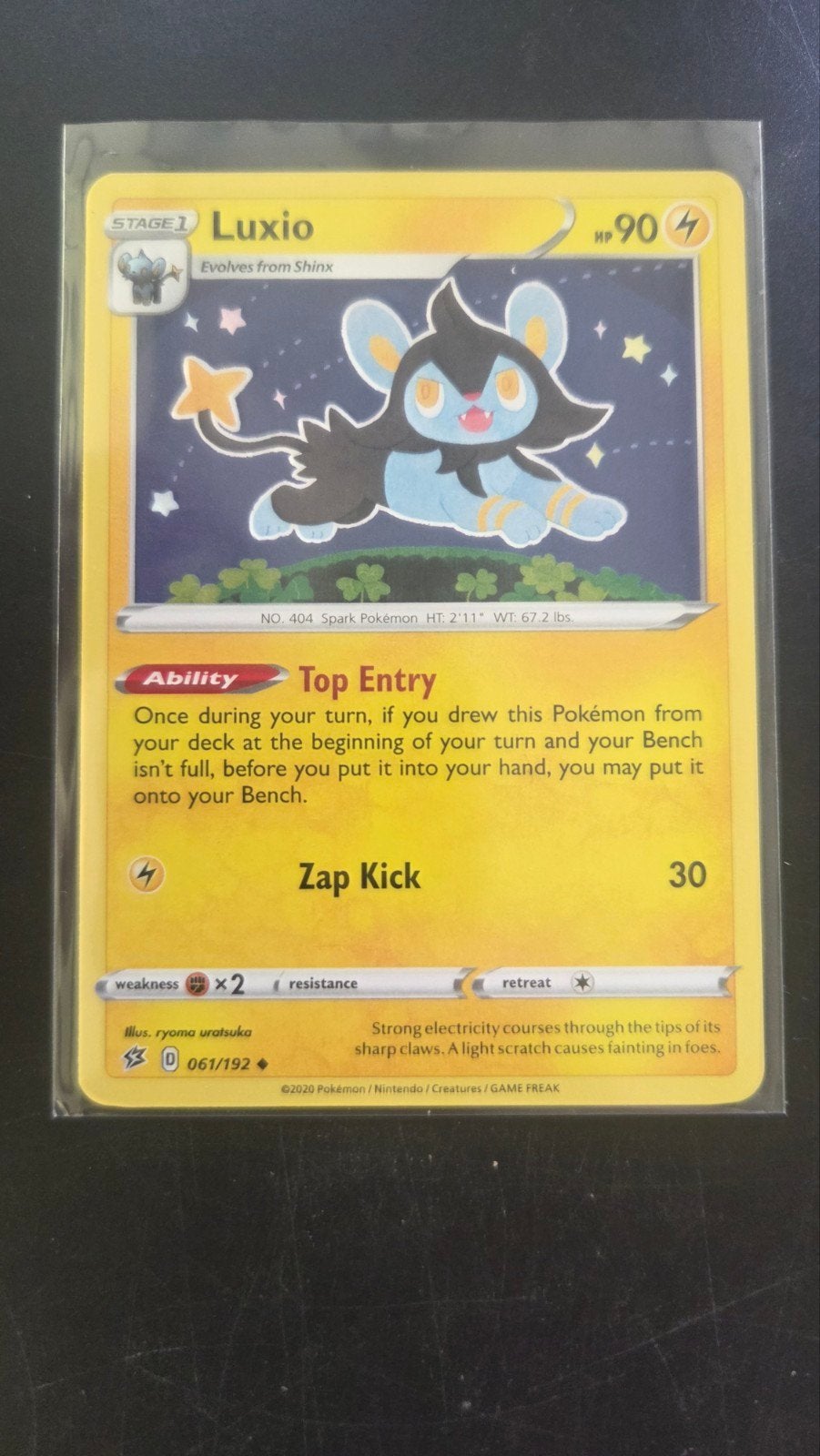 Luxio 061/192 - Rebel Clash Pokémon Kaart, Verzenden, Zo goed als nieuw, Losse kaart