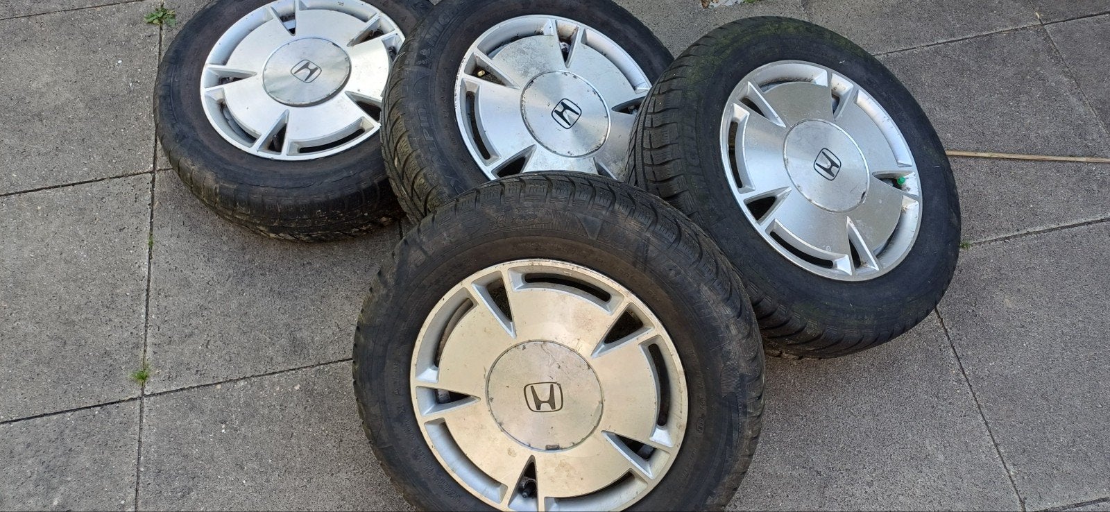 Honda Civic Hybrid aluminium velgen + winter banden, Ophalen of Verzenden