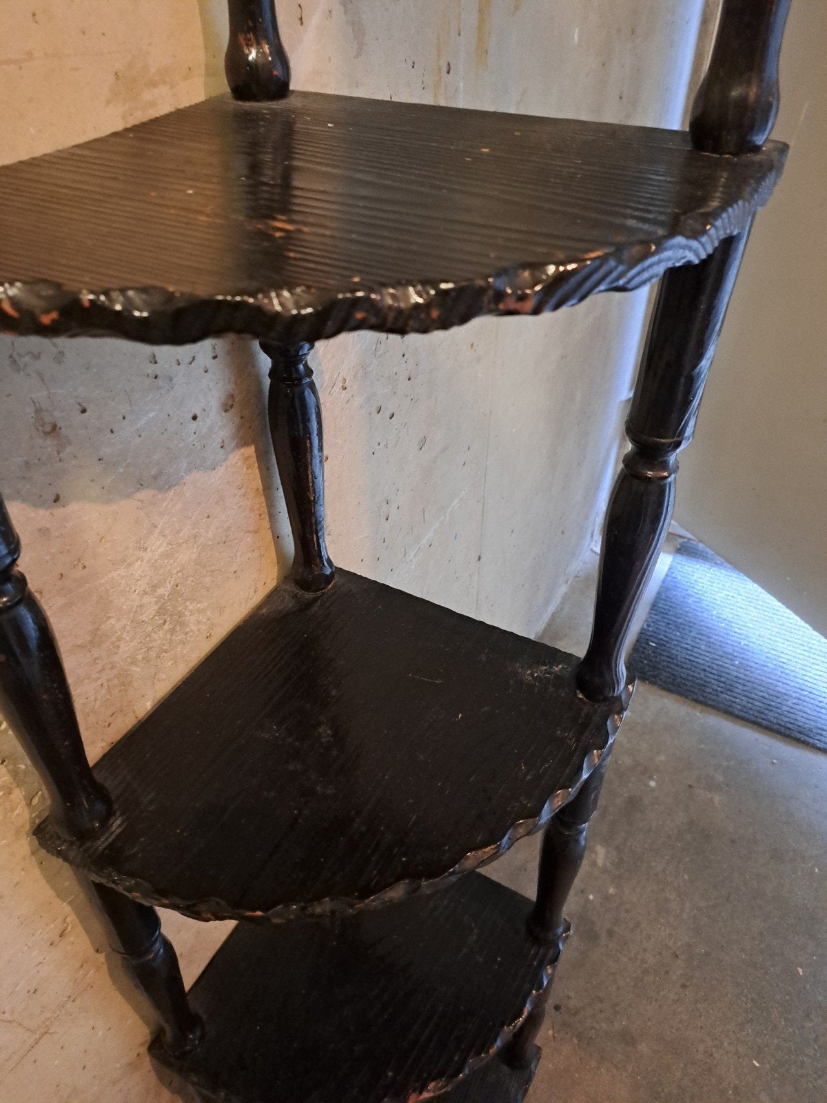 Leuk  houten hoekkast   etagere, Ophalen of Verzenden