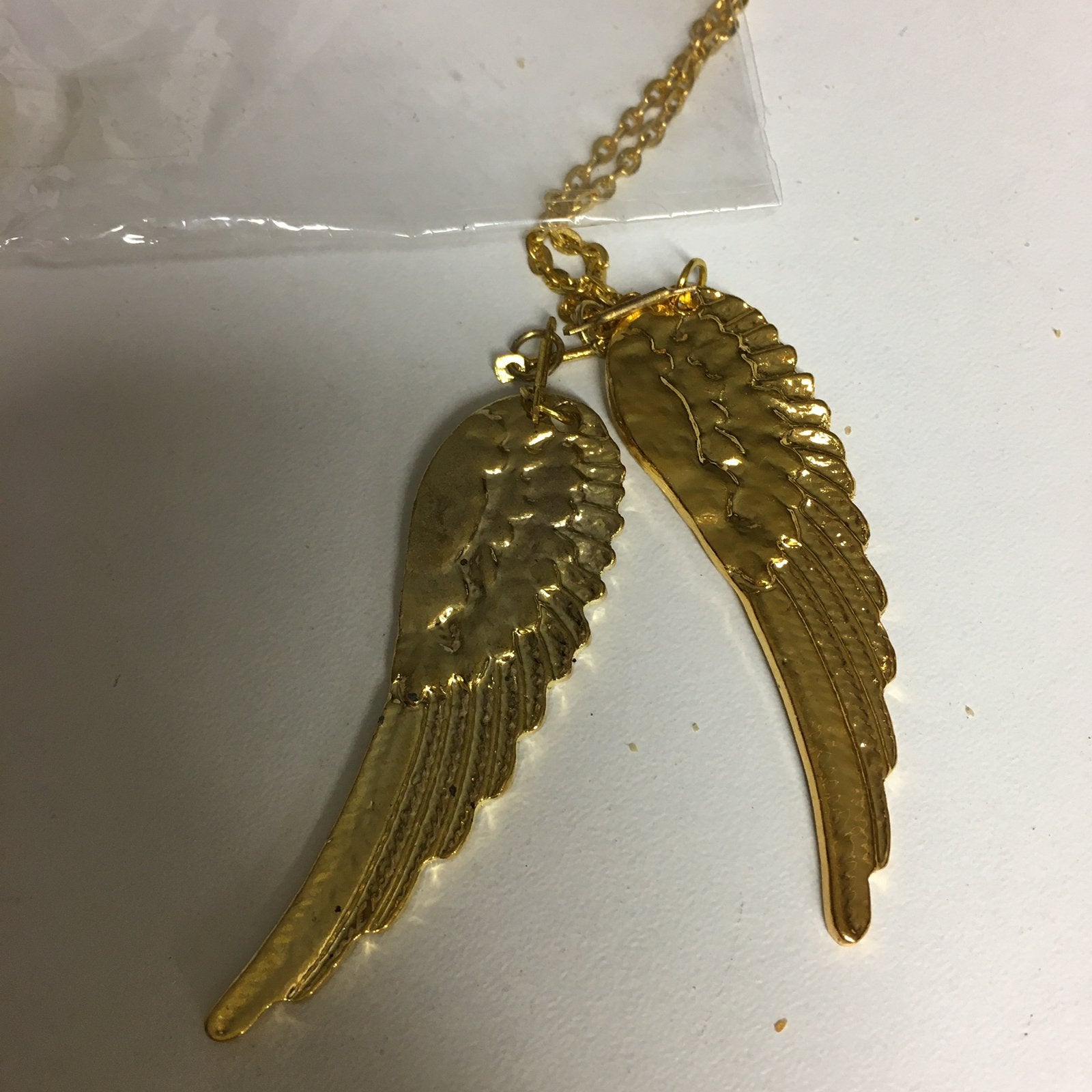 Ketting met Vleugels van een Engel verguld Bladgoud (nieuw), Ophalen of Verzenden, Nieuw, Goud, Overige materialen