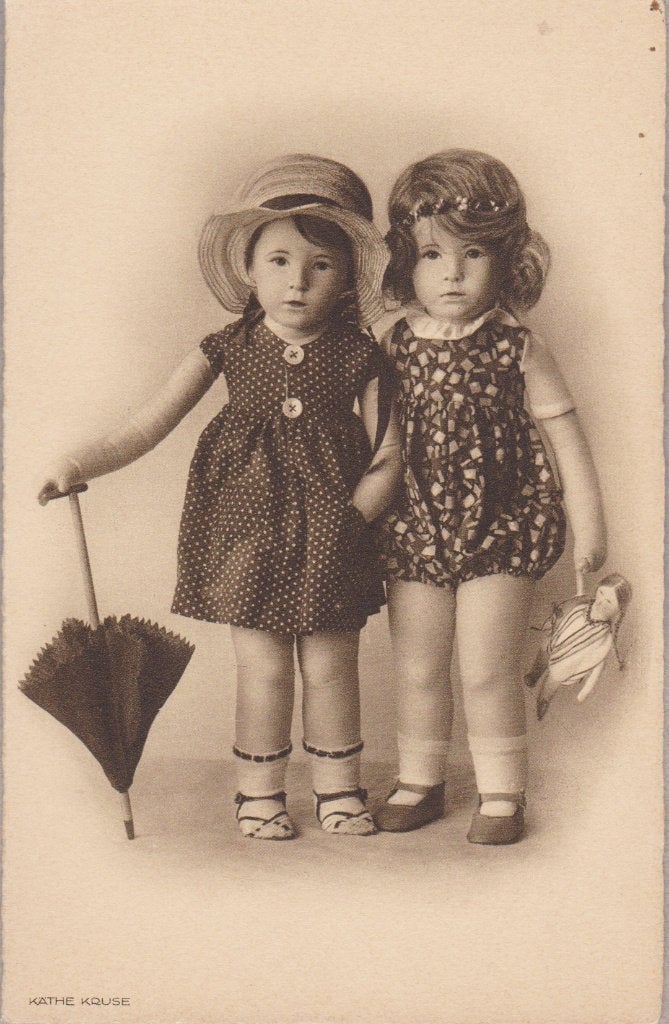 Käthe Kruse. Poppen. Hele fraaie oude AK., Verzenden, 1920 tot 1940, Ongelopen, Kinderen