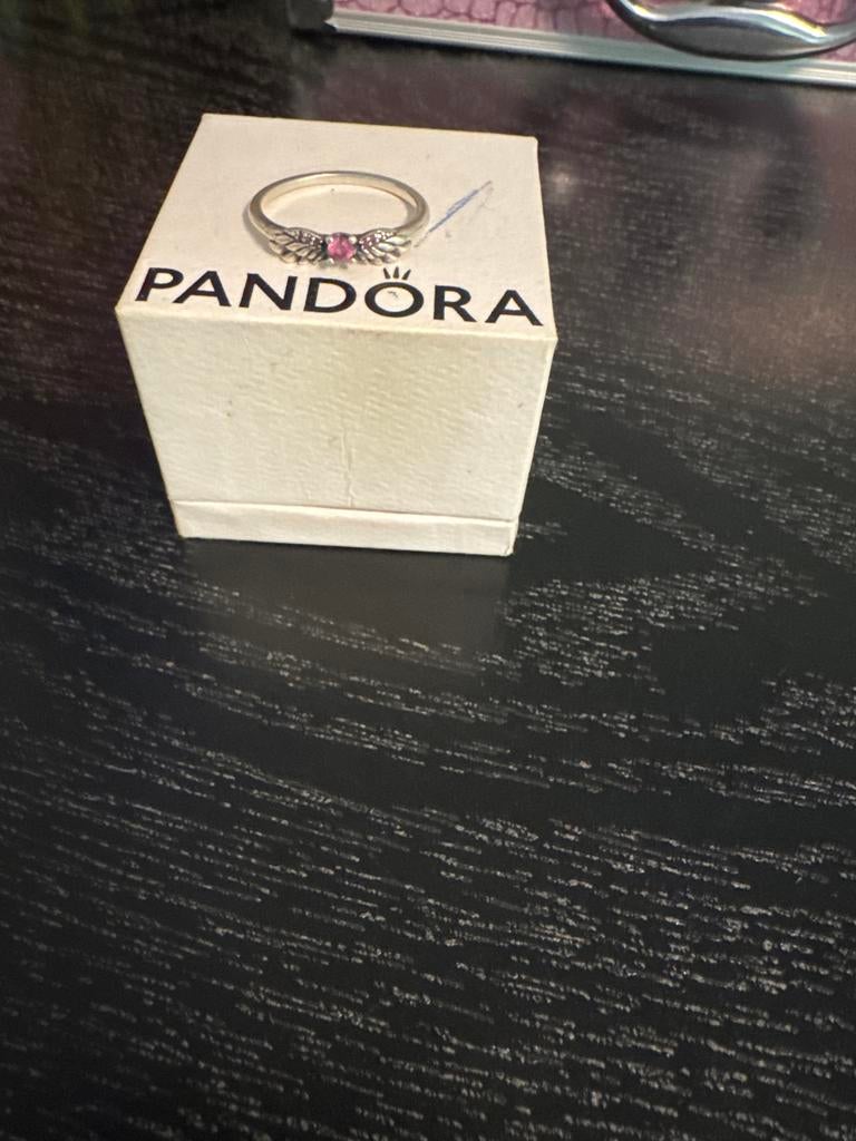 Echte Pandora ring maat 60 met roze steen, Sieraden, Tassen en Uiterlijk, Ringen, Gebruikt, 20 of groter, Ophalen of Verzenden
