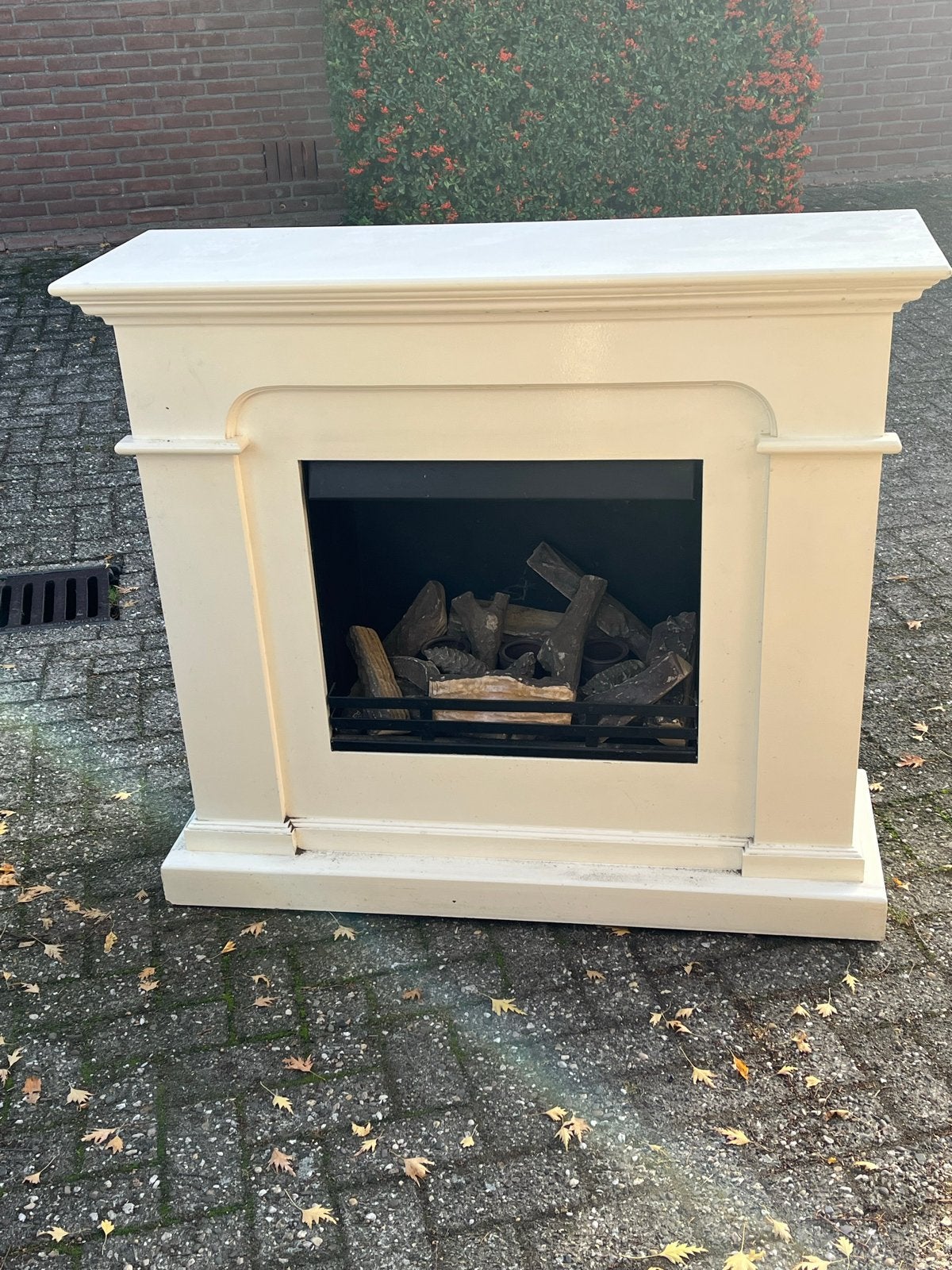 Sfeervolle gelhaard met schouw, Ophalen, Gebruikt, Vrijstaande haard, Gelhaard