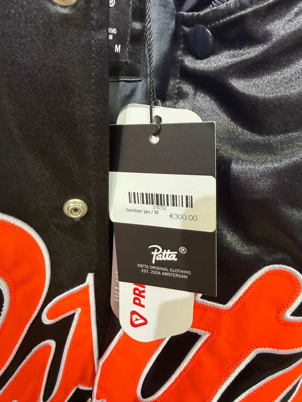 Patta Bomberjack Zwart/Oranje Maat M Nieuw, Ophalen of Verzenden, Nieuw, Maat 48/50 (M), Zwart