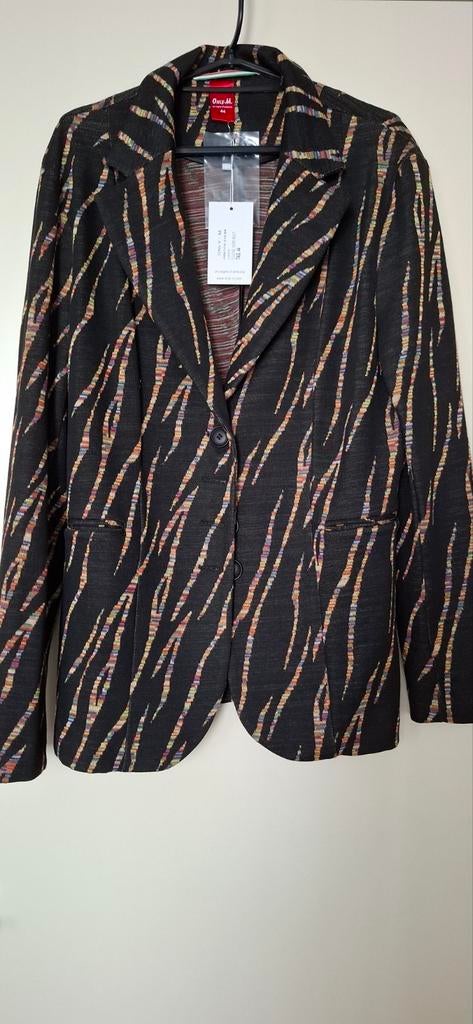 Nieuwe Only-M Blazer met print - Maat 44, Kleding | Dames, Ophalen, Only-M, Zwart, Maat 42/44 (L)