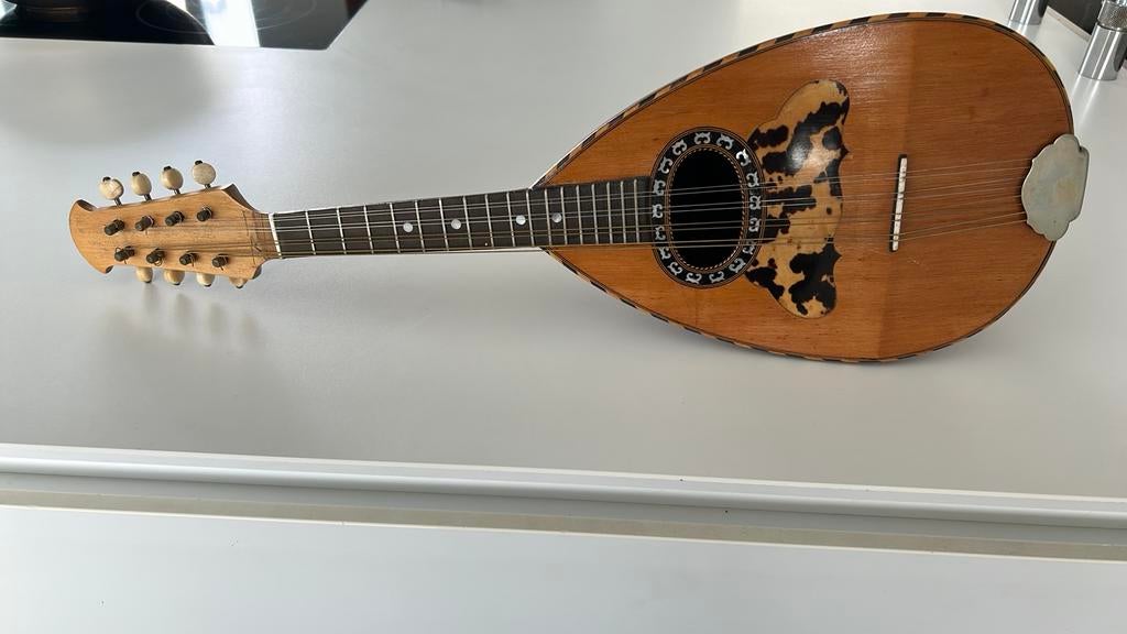 Buik mandoline noten houten kast, Ophalen, Zo goed als nieuw, Klassieke of Spaanse gitaar
