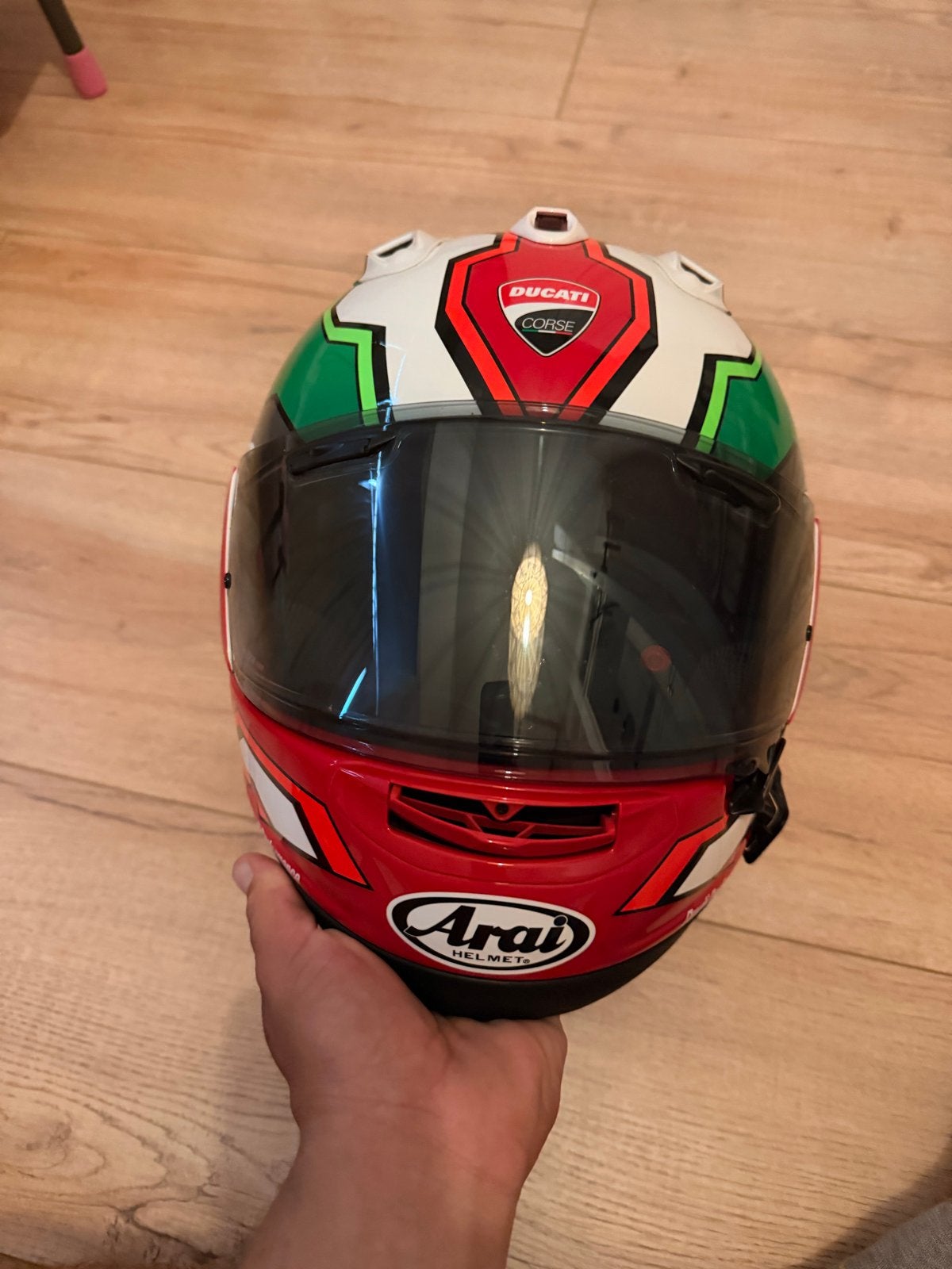 Arai RX-7V Evo Ducati Corse Integraalhelm xl, Motoren, Kleding | Motorhelmen, Arai, XL, Ophalen of Verzenden, Integraalhelm